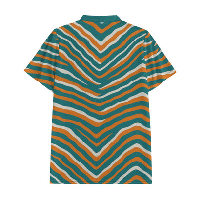 Miami Football Game Day All-Over Print Men's Polo Shirt