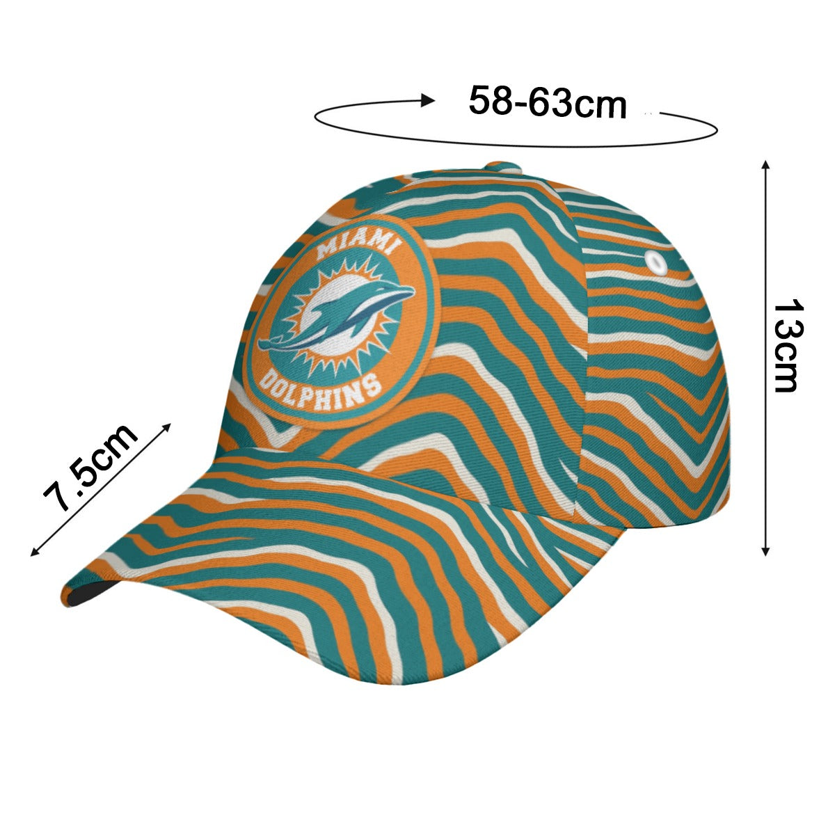 Miami Football Game Day All-Over Print Peaked Cap