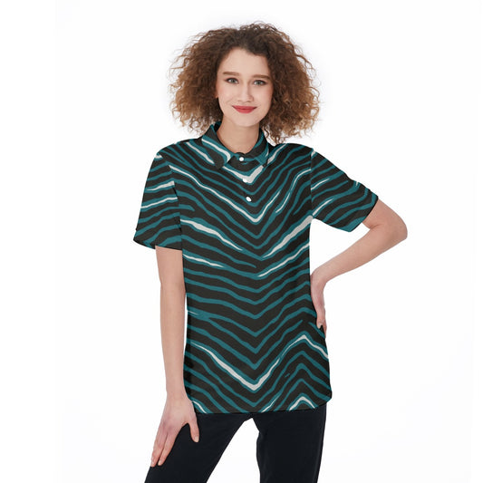 Philadelphia Football Game Day All-Over Print Women's Polo Shirt