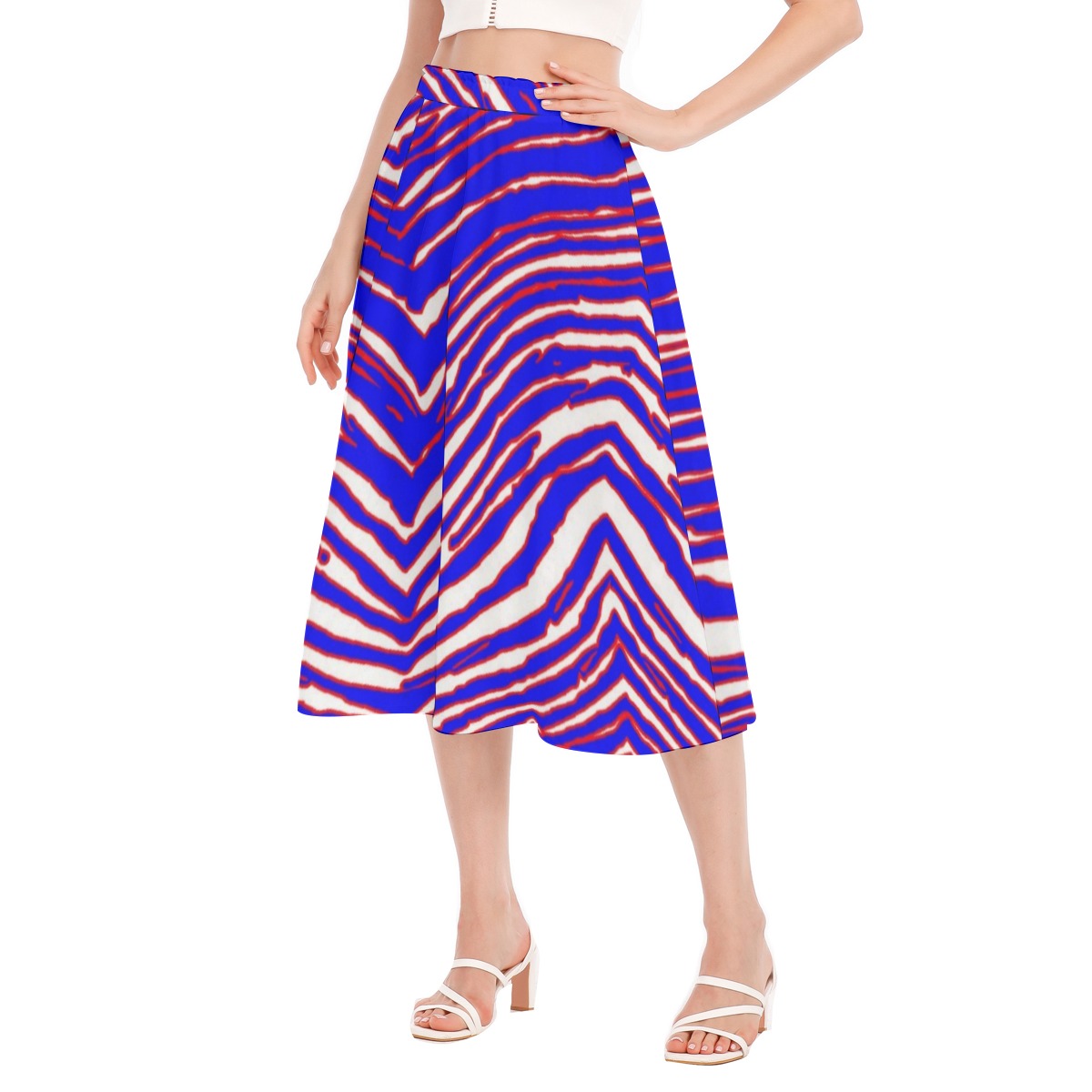 Buffalo Bills Zubaz Women's Long Section Chiffon Skirt
