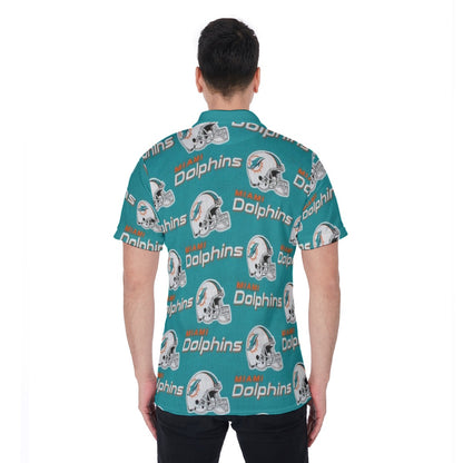 Miami Football Game Day All-Over Print Men's Polo Shirt