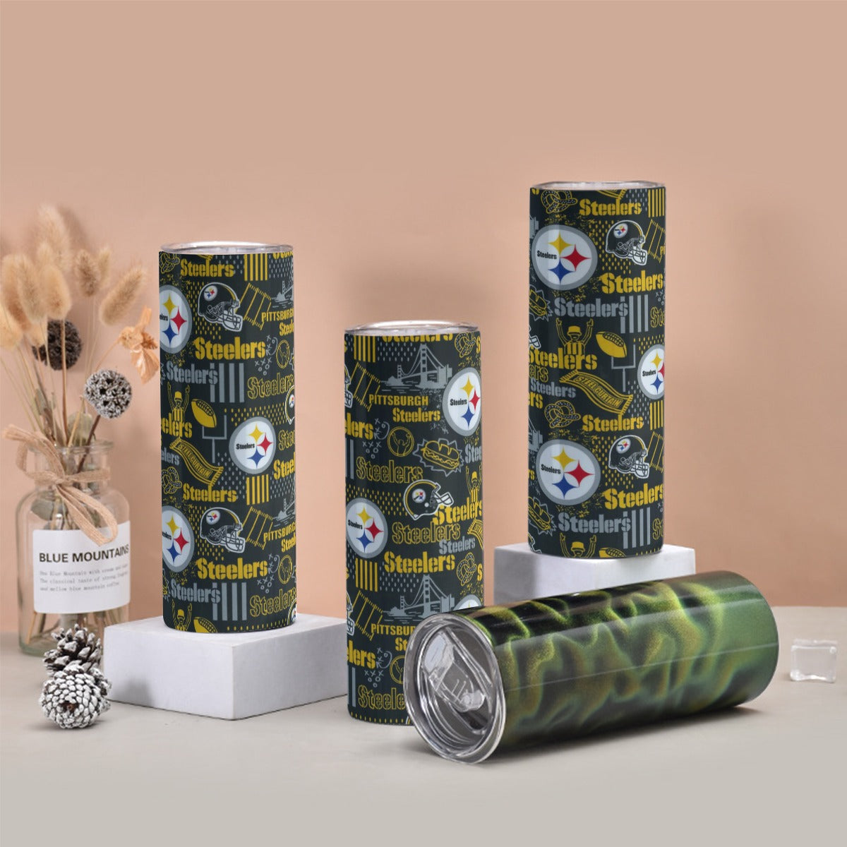 Pittsburgh Steelers Tumbler with twinkle surface  20oz