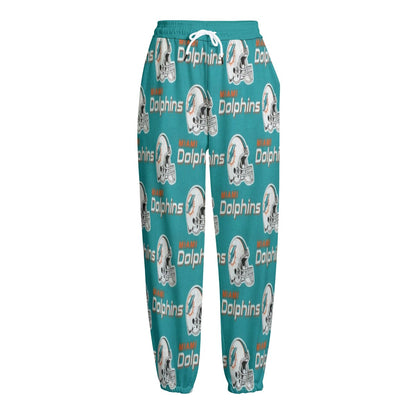 Miami Football Game Day All-Over Print Unisex Knitted Fleece Pants