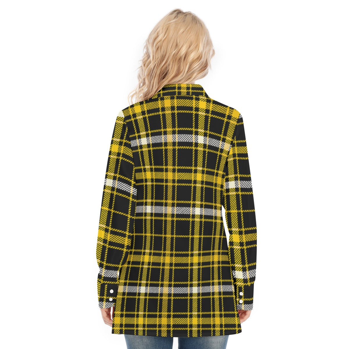 Missouri Tartan Plaid Tigers  Women's Long Shirt