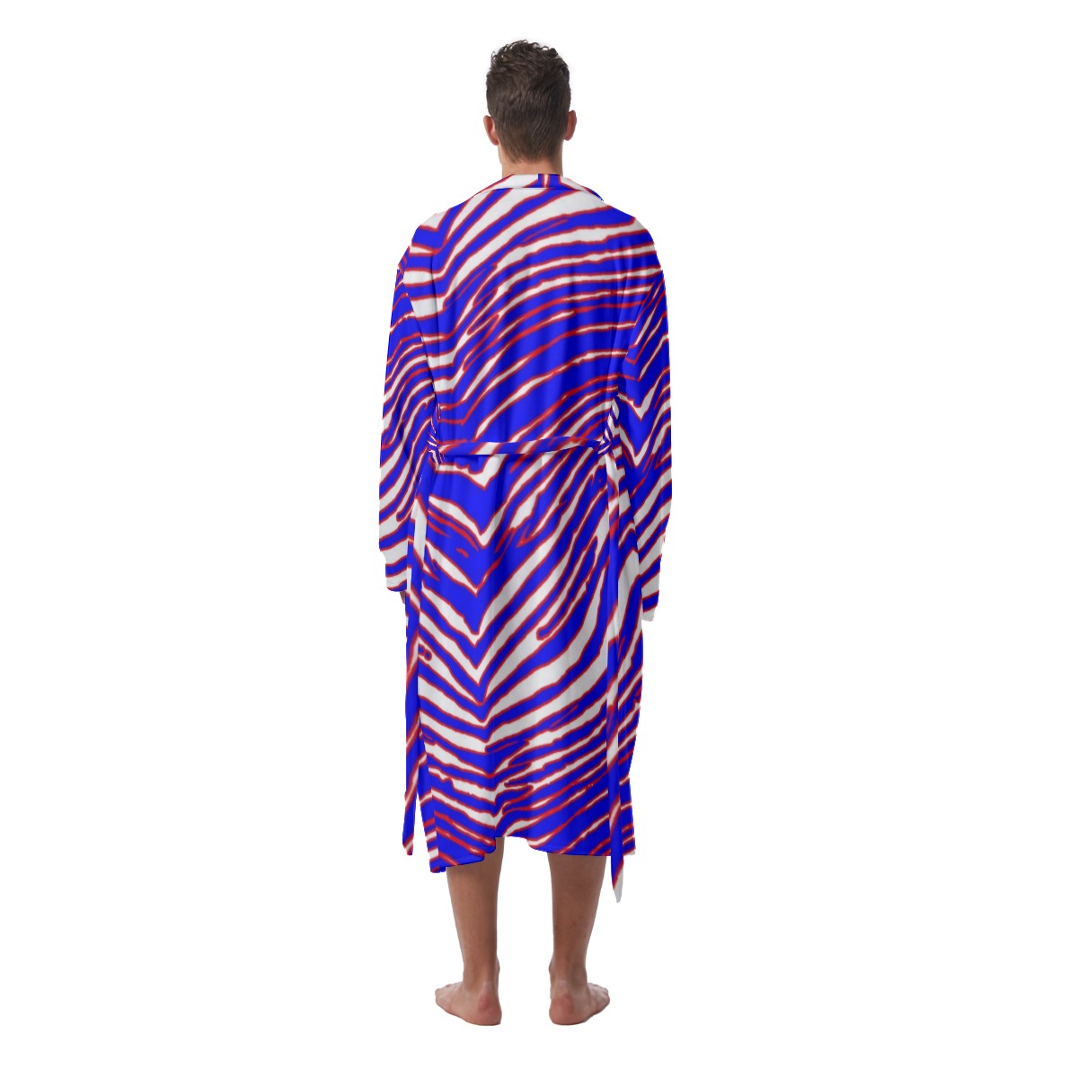 Buffalo Bills Zubaz Men's Heavy Fleece Robe