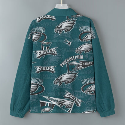 Philadelphia Football Game Day All-Over Print Men's Casual Lapel Jacket
