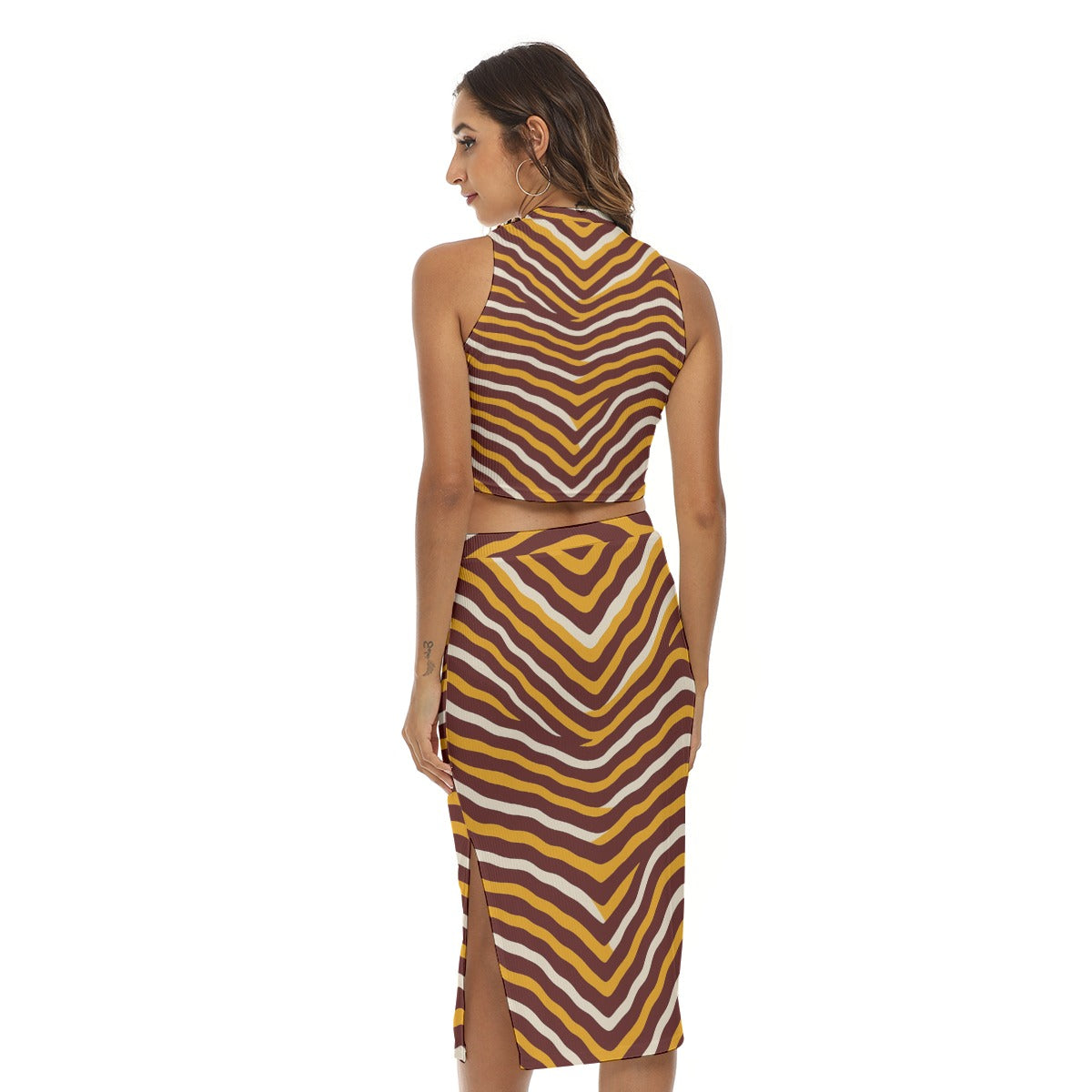 Washington Commanders Women's Tank Top & Split High Skirt Set