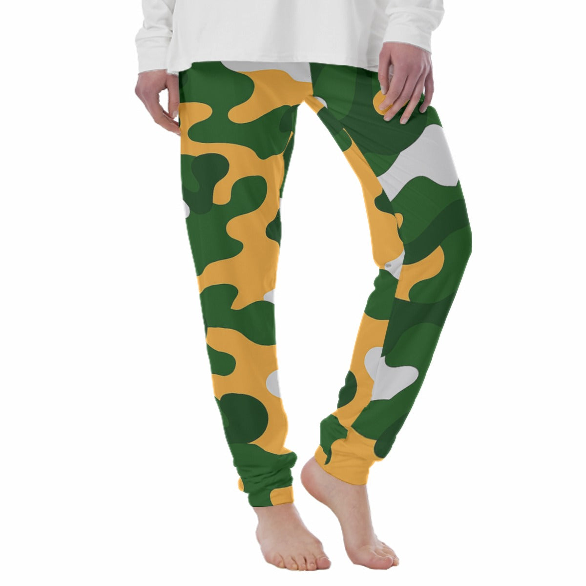 Green Bay Football Game Day All-Over Print Women's Pajama Pants|180GSM