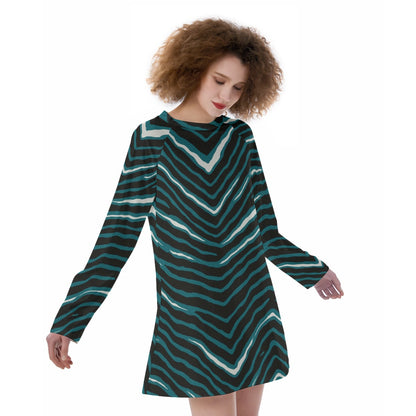 Philadelphia Football Game Day All-Over Print Women's Raglan Sleeve Dress