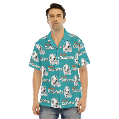 Miami Football Game Day All-Over Print Man's Short Sleeves Shirt