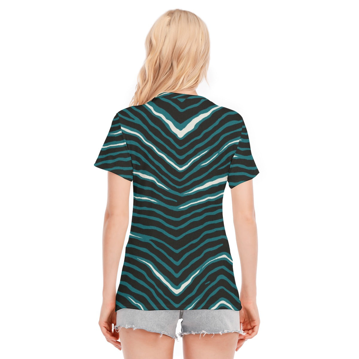 Philadelphia Football Game Day All-Over Print Women's Round Neck T-Shirt | 190GSM Cotton