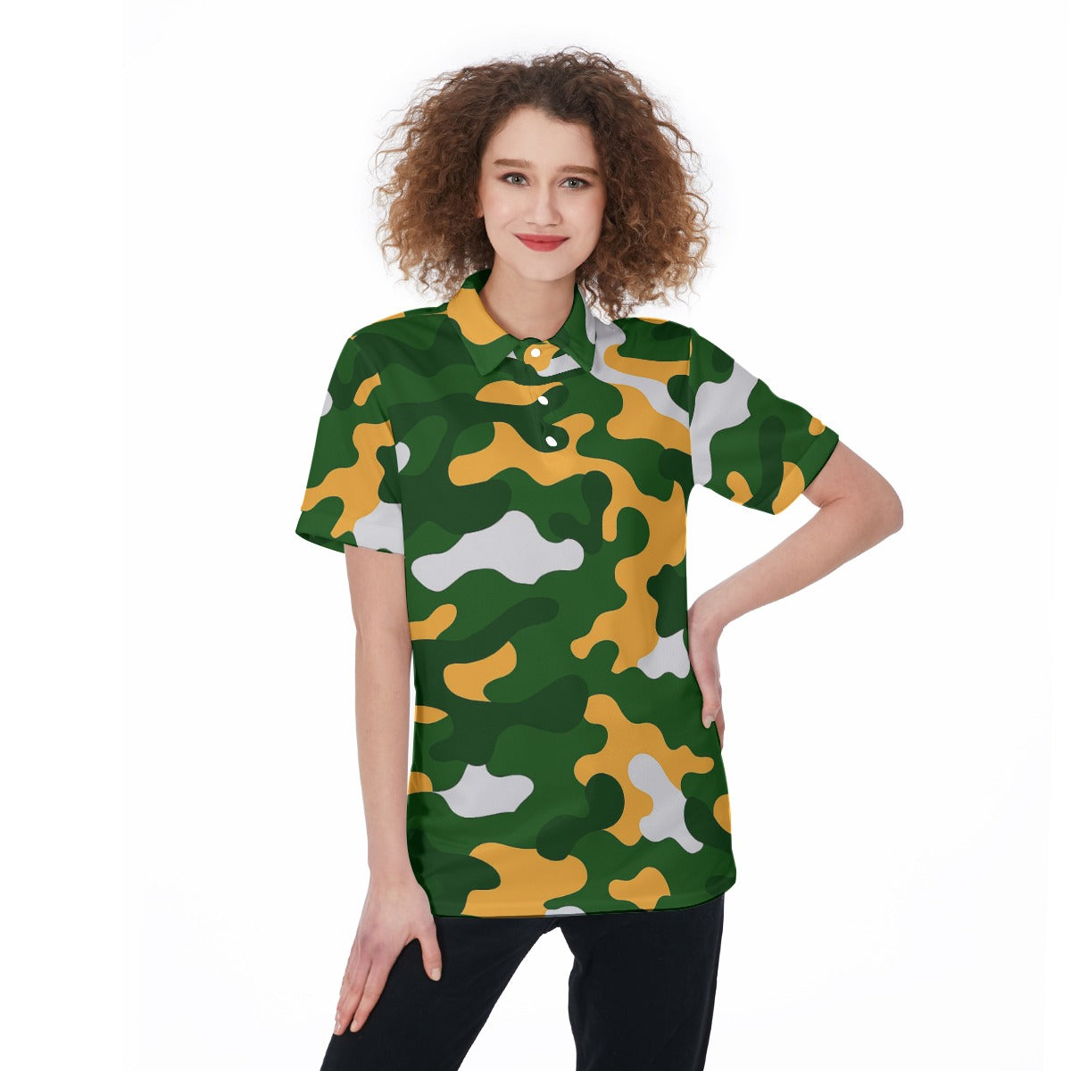 Green Bay Football Game Day All-Over Print Women's Polo Shirt