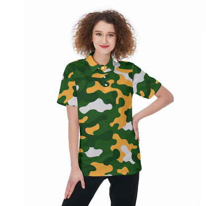 Green Bay Football Game Day All-Over Print Women's Polo Shirt