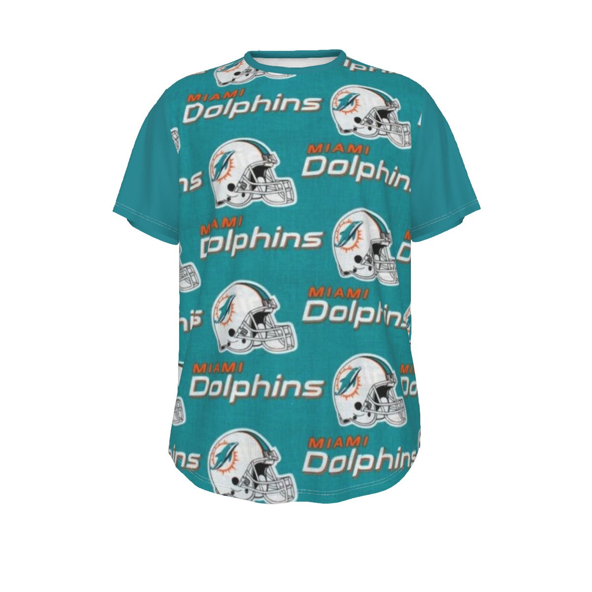 Miami Football Game Day All-Over Print Men's Short Sleeve Rounded Hem T-shirt
