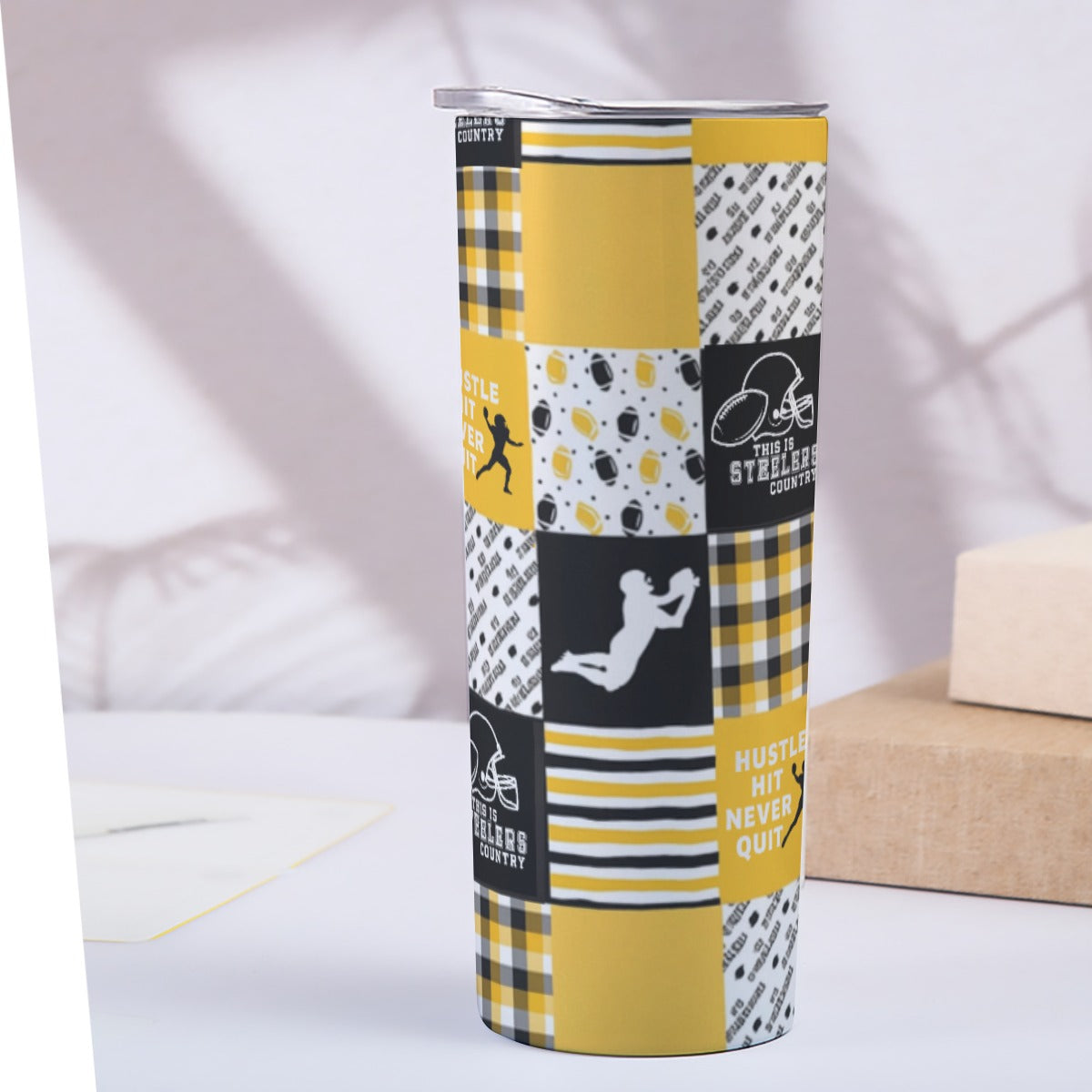Custom 20OZ Straight Cup With Sliding Lid For The USA