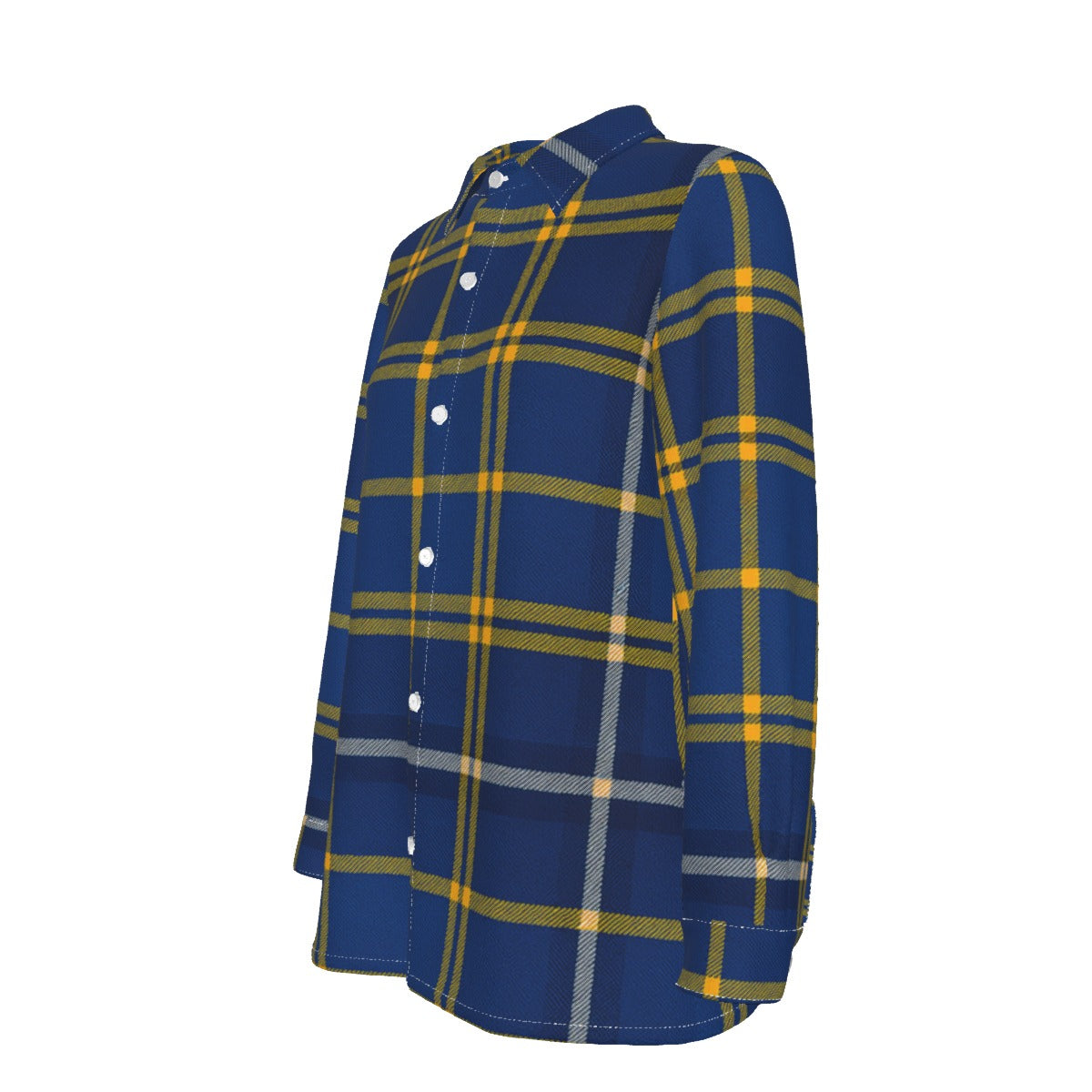 California Los Angeles UCLA Bruins Tartan Plaid  Women's Elastic-Back Shirt