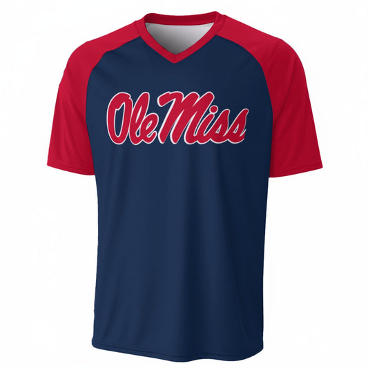 Mississippi Ole Miss Rebels V-Neck Short Sleeve T-Shirt