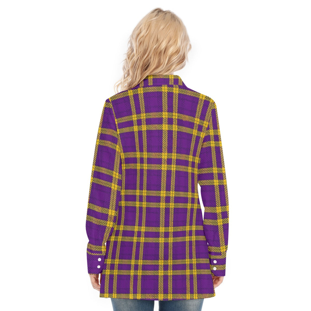 Louisiana Tartan Laid Tigers Lsu Women's Long Shirt