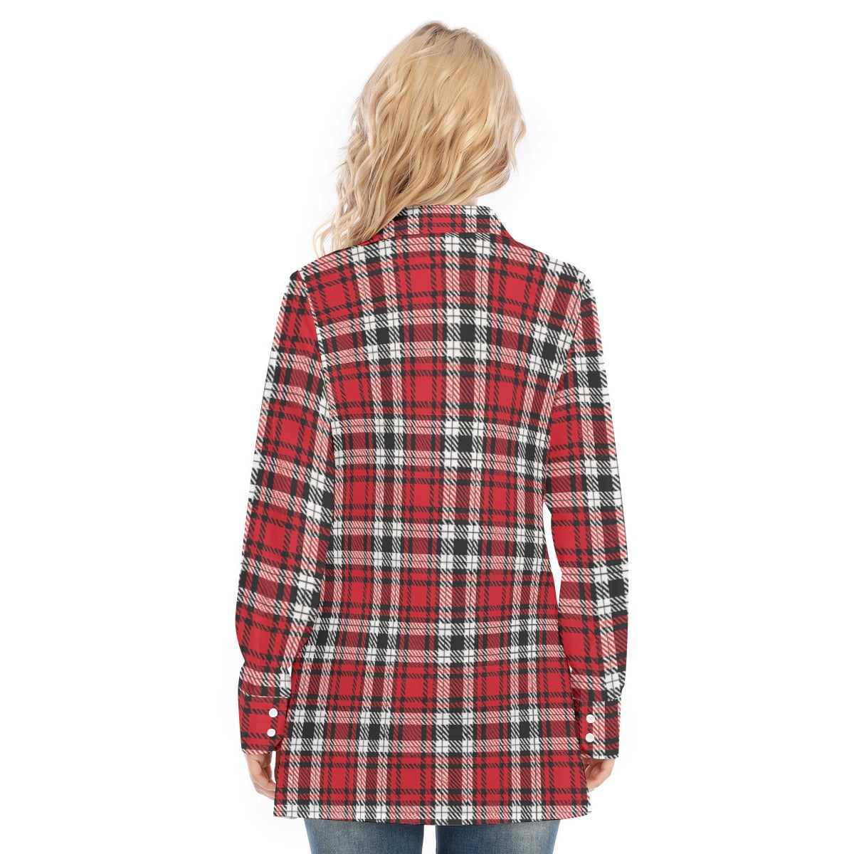 Louisville Cardinals Tartan Plaid Women's Long Shirt