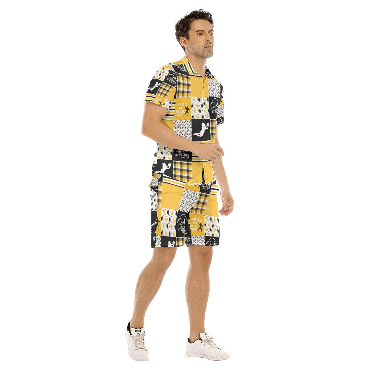 All-Over Print Men's Short Sleeve Shirt Set