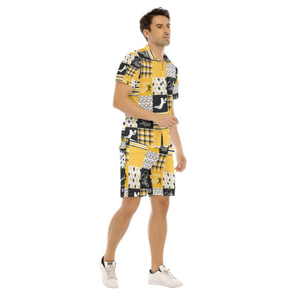 All-Over Print Men's Short Sleeve Shirt Set