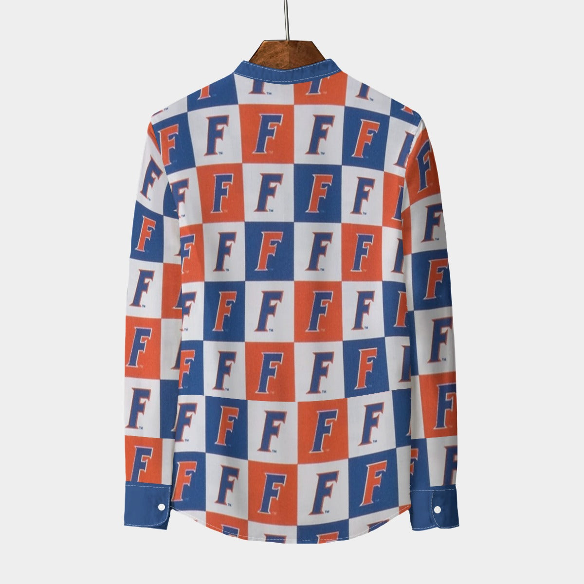 Urban Legend Florida – Gators Stand Collar Shirt With Long Sleeve | 110GSM Imitation Flax