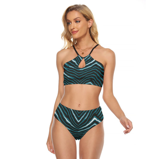 Philadelphia Football Game Day All-Over Print Women's Cami Keyhole One-piece Swimsuit