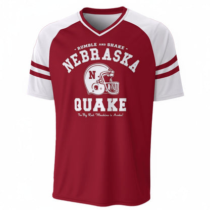Nebraska Lincoln Cornhuskers V-Neck Short Sleeve T-Shirt