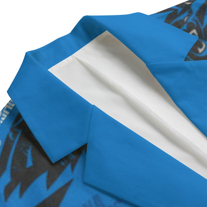 Carolina Panthers suit Flat Lapel Collar Blazer