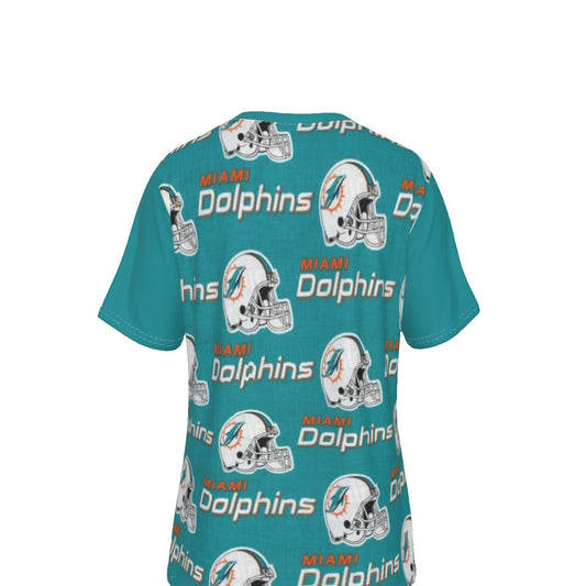Miami Football Game Day All-Over Print V-Neck T-Shirt