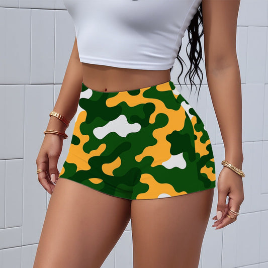 Green Bay Football Game Day All-Over Print Women’s High-Stretch Shorts