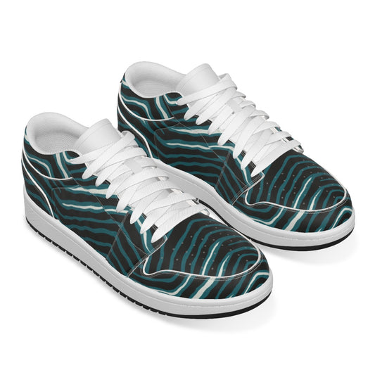 Philadelphia Football Game Day Men's Low State Leather Stitching Shoes
