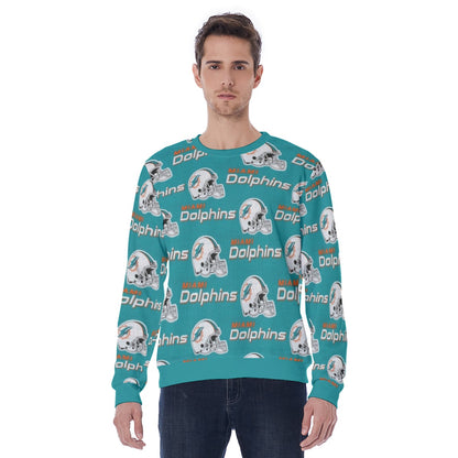 Miami Football Game Day All-Over Print Men's Sweatshirt