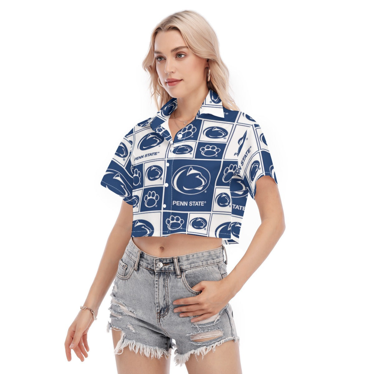 Penn State Women's Cropped Shirt