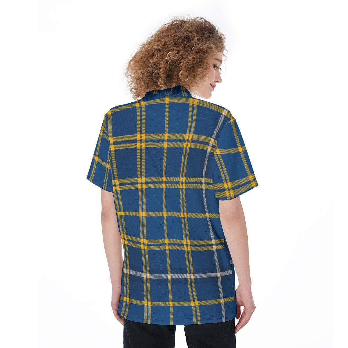 California Los Angeles UCLA Bruins Tartan Plaid Women's Shirt