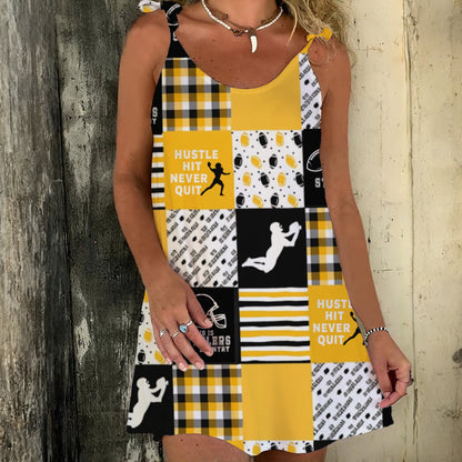 All-Over Print Women's Beach Tie Dress