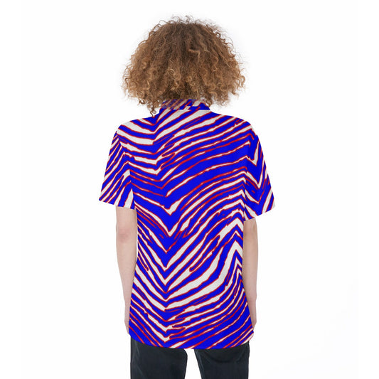 Buffalo Bills Zubaz Women's Short Sleeve Shirt With Pocket