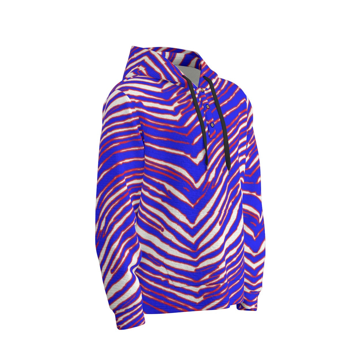 Buffalo Bills Zubaz Men's Half  Button Hoodie