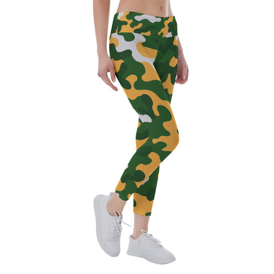 Green Bay Football Game Day All-Over Print Women's Yoga Leggings