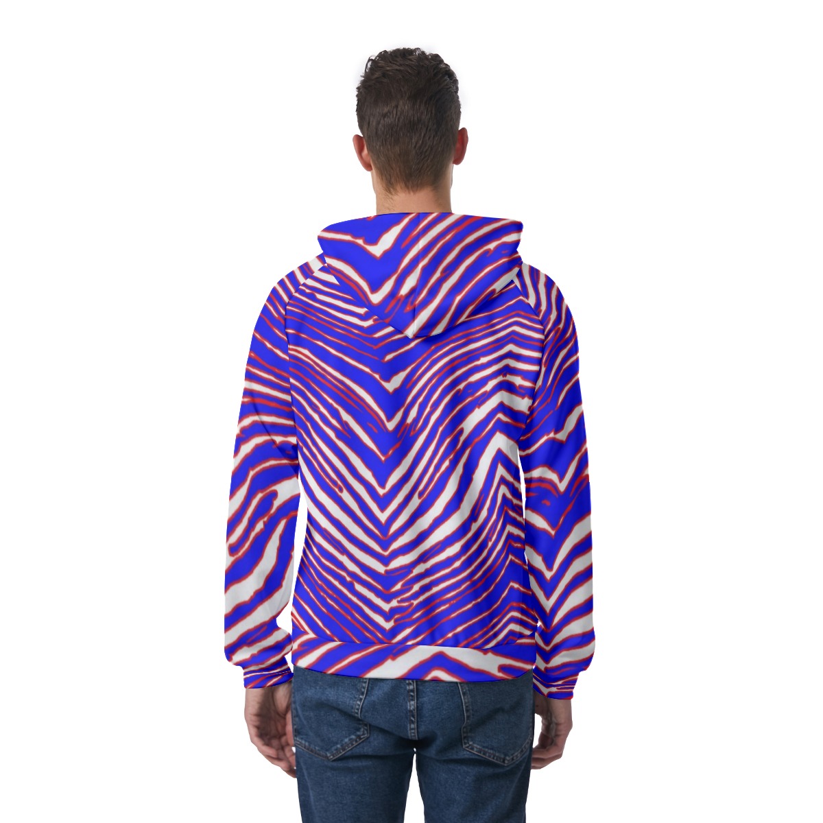 Buffalo Bills Zubaz Men's Raglan Pullover Hoodie