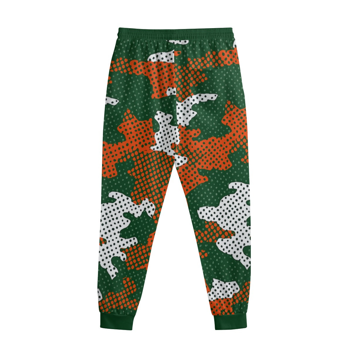 Urban Legend Miami Green Orange White Camo Sweatpants With Waistband
