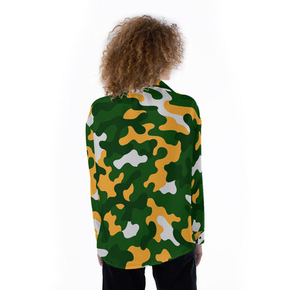 Green Bay Football Game Day All-Over Print Women's Satin Shirt