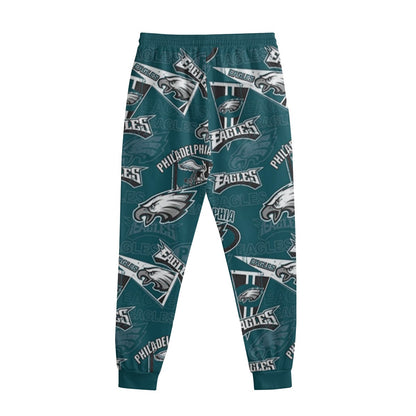 Philadelphia Football Game Day All-Over Print Men's Sweatpants With Waistband