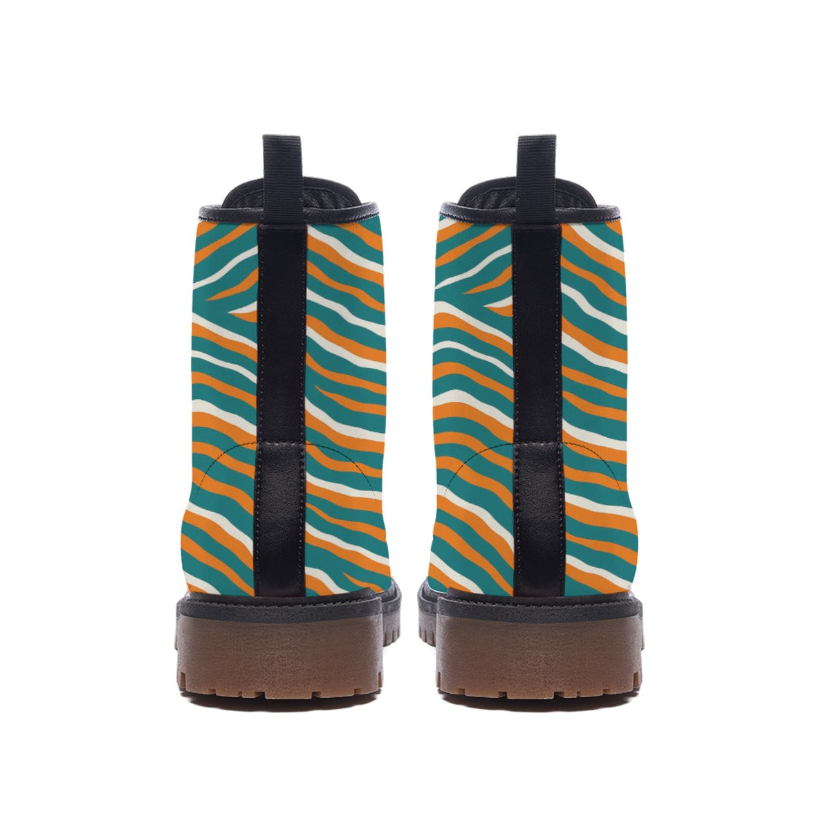 Miami Football Game Day All-Over Print Women's Martin Short Boots