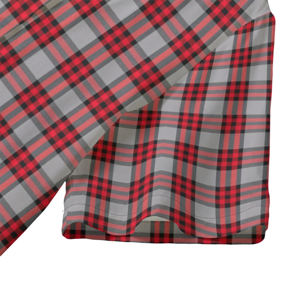 Ohio State Tartan Plaid Buckeyes Women's Hawaii Shirt | Rayon