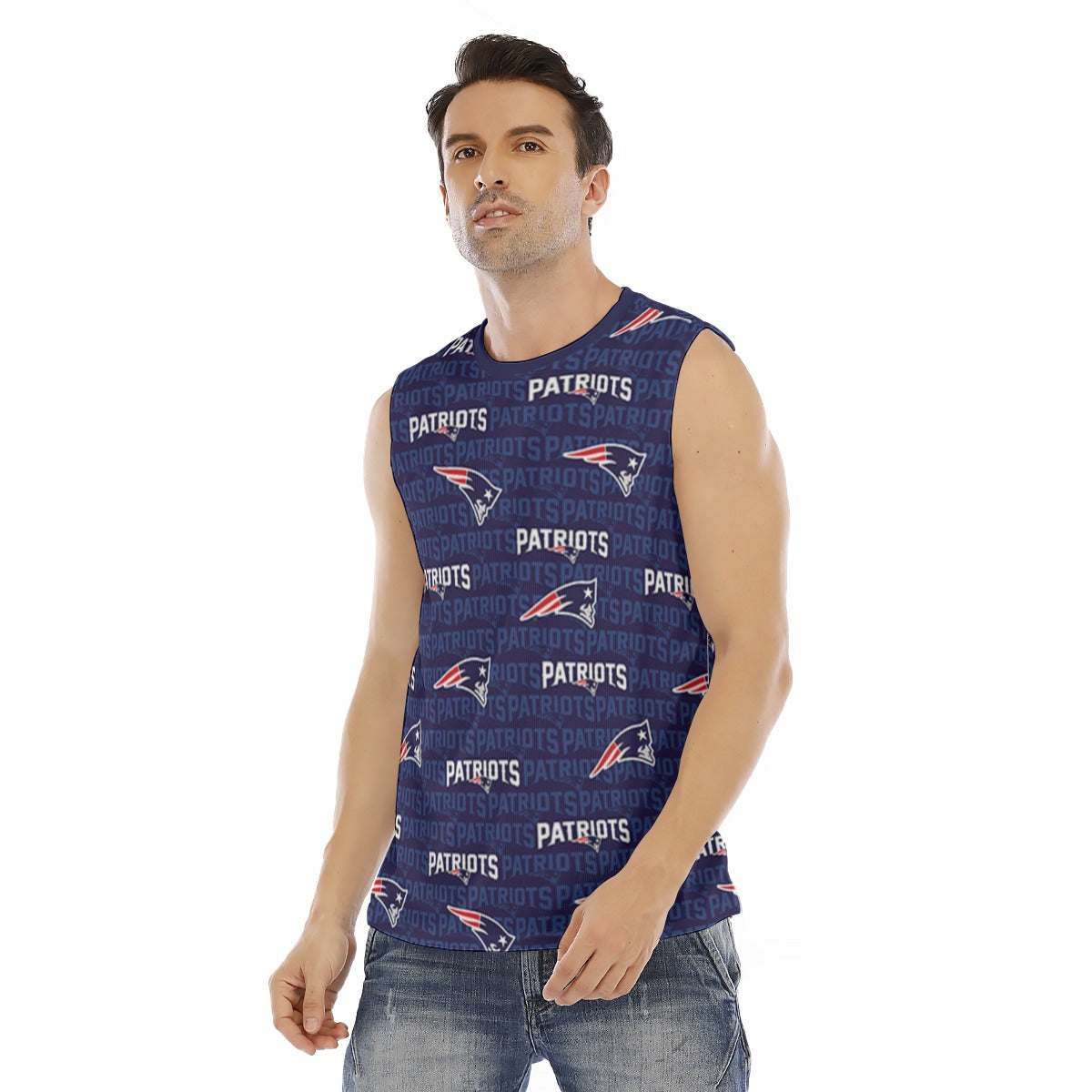 New England Football Game Day All-Over Print Men's O-neck Tank Top