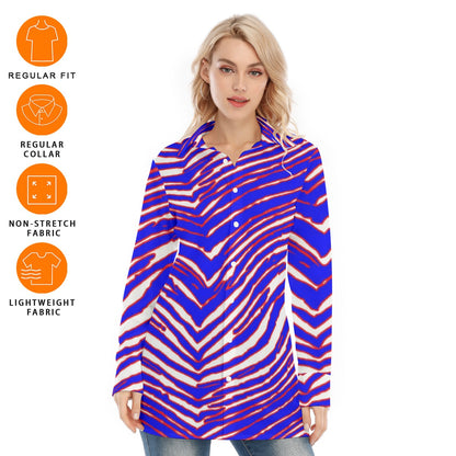 Buffalo Bills Zubaz Women's Long Shirt