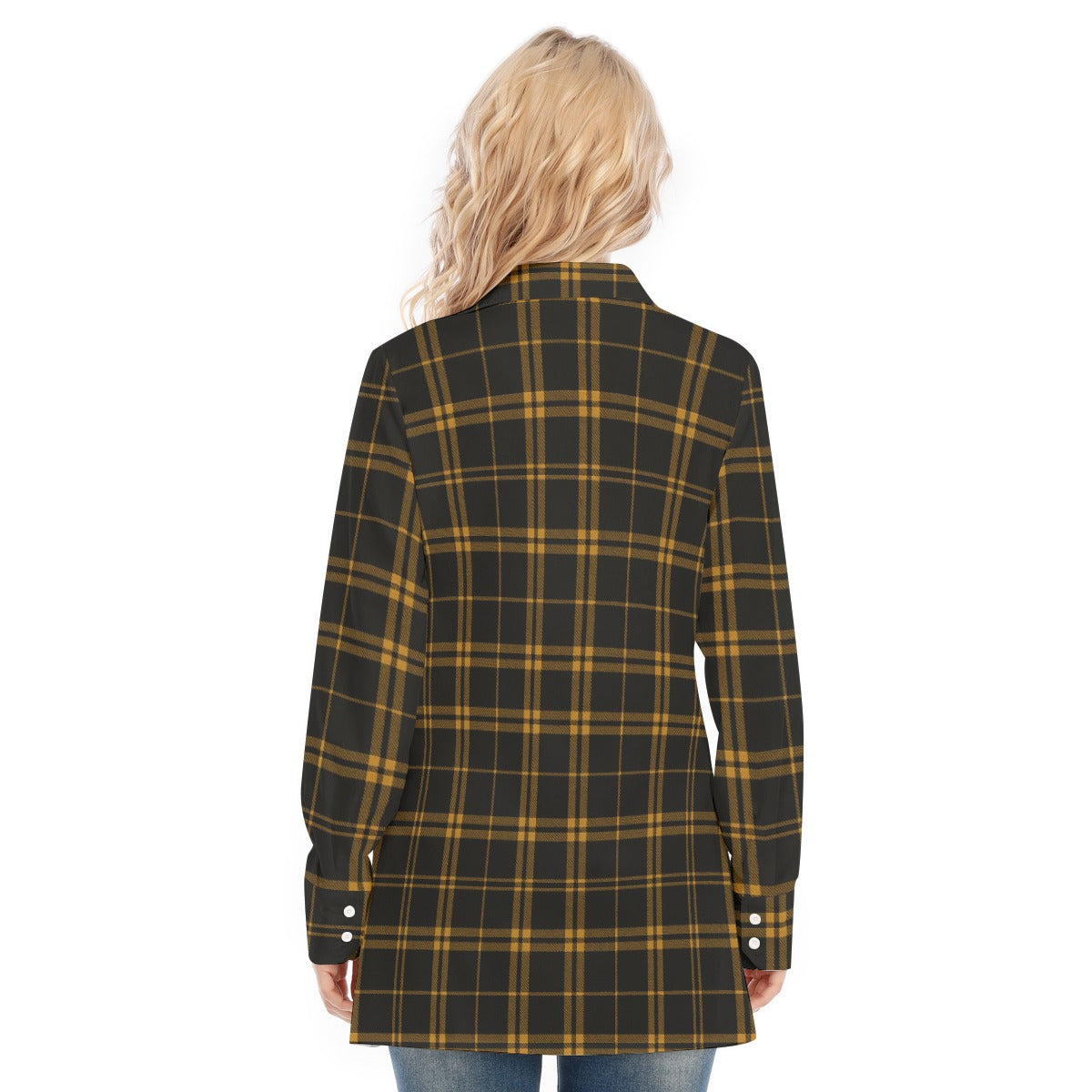 Iowa - Hawkeyes Tartan Plaid Women's Long Shirt