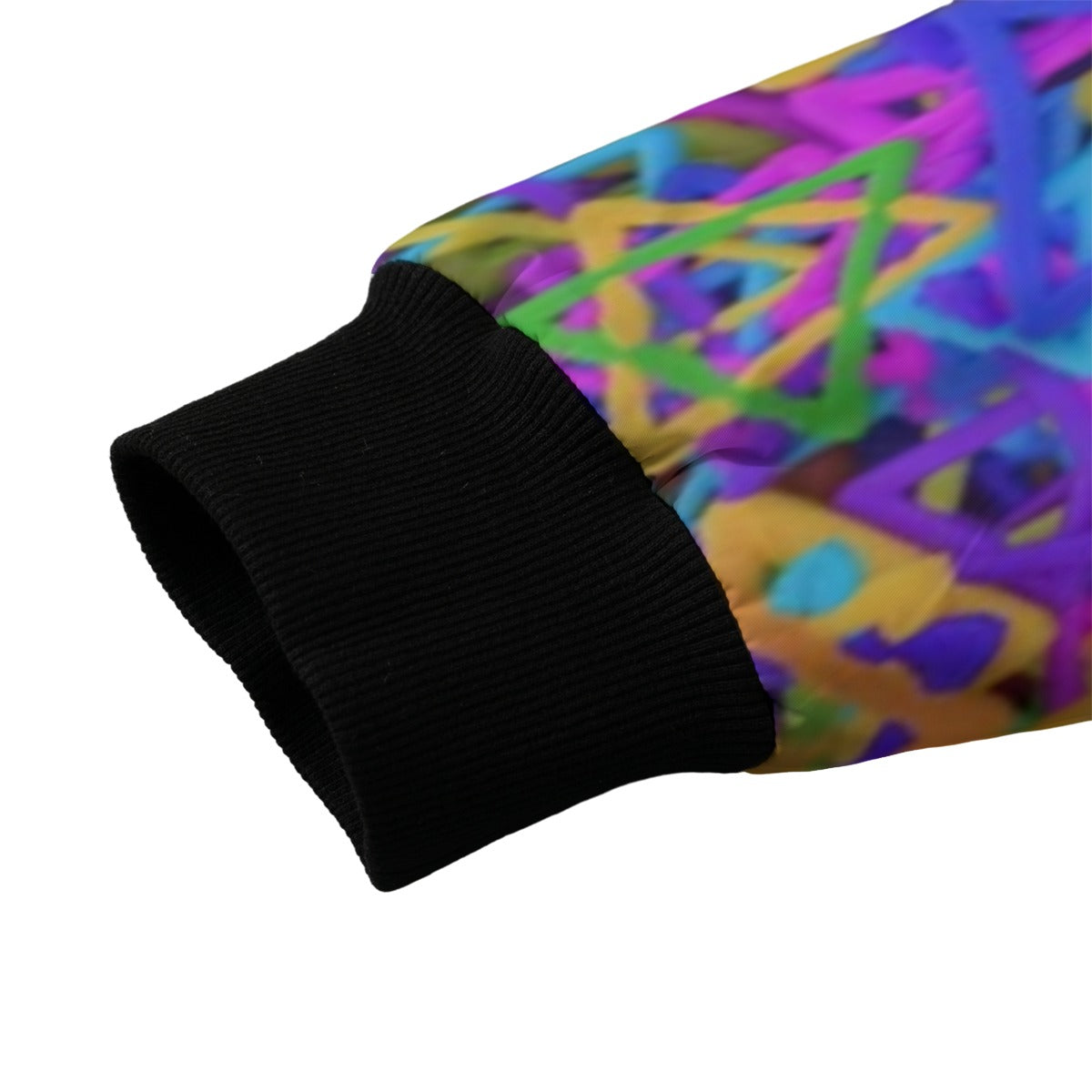 Graffiti Explosion seamless pattern geometric bunch Fleece Bomber Jacket