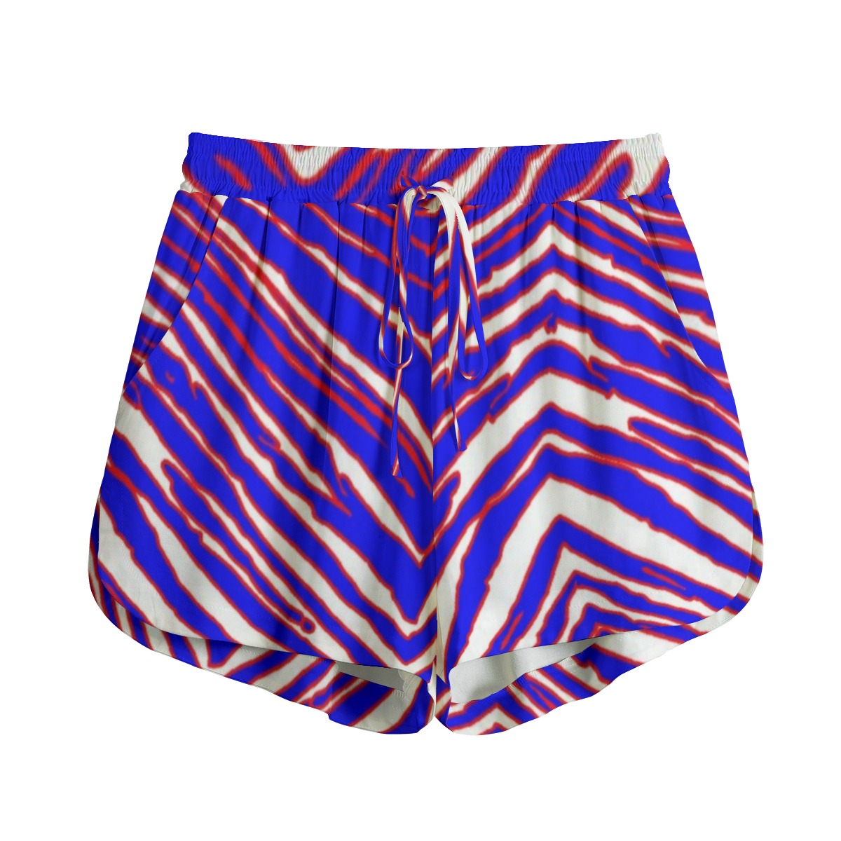 Buffalo Bills Zubaz Women's Shorts With Drawstring | Rayon